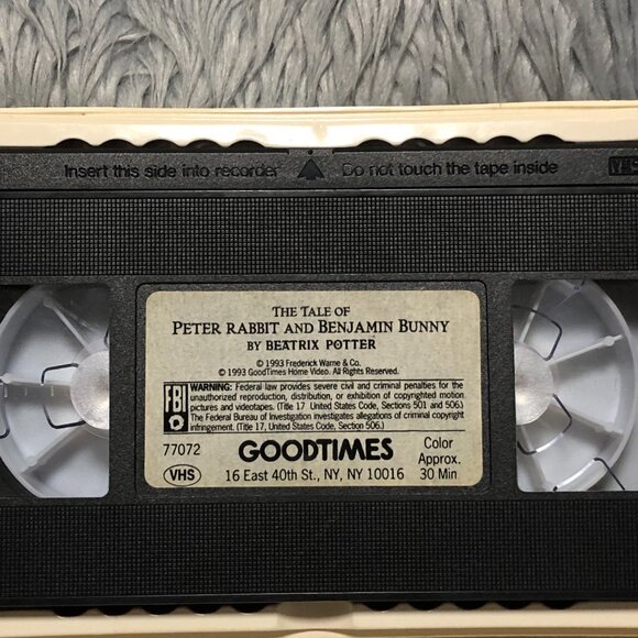 The Tale of Peter Rabbit and Benjamin Bunny (VHS, 1993) - Picture 10 of 10